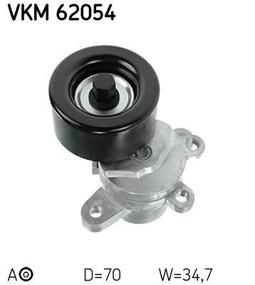 Belt Tensioner, V-ribbed belt - VKM 62054 SKF